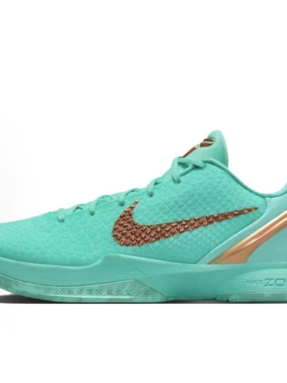 Nike Kobe 6 Protro Tiffany Aqua Bronze Low Top Basketball Sneakers